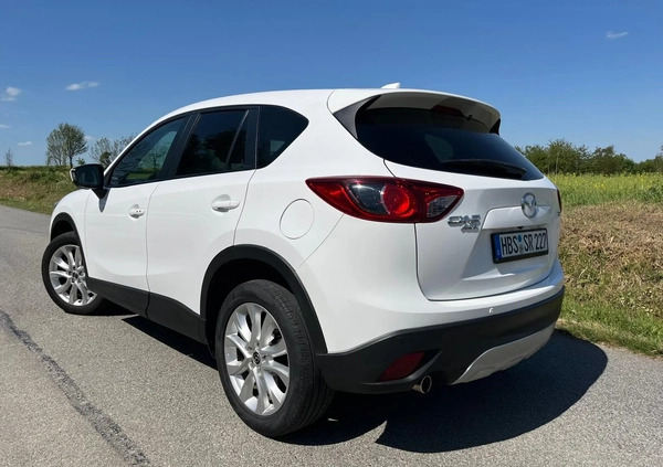 Mazda CX-5 cena 39999 przebieg: 155000, rok produkcji 2014 z Biała małe 742